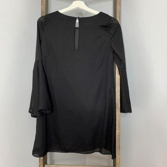 Lulu's Center of Attention Black Flounce‎ Dress - Picture 4 of 4